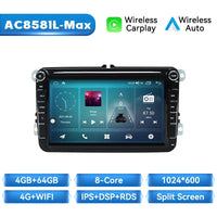 Wireless Carplay Android 14 Car Radio for Volkswagen VW Passat B6 B7 CC Tiguan Touran GOLF POLO Car Multimedia GPS Autoradio