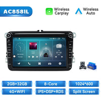 Wireless Carplay Android 14 Car Radio for Volkswagen VW Passat B6 B7 CC Tiguan Touran GOLF POLO Car Multimedia GPS Autoradio