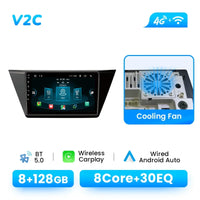 Wireless Carplay Android 14 Car Radio Player for VW Volkswagen Touran 2016 - 2018 8 Core Multimedia GPS Navi DSP 4G Wifi IPS