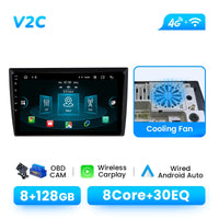 Wireless Carplay Android Auto Car Multimedia Player for VW Volkswagen Beetle 2012-2018 Android 14 GPS Wifi DSP 1280*720 IPS RDS