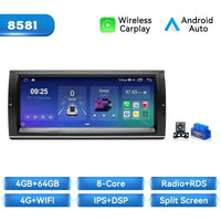 Wireless Carplay Android 14 Car Multimedia Player for BMW E39 E53 M5 1995-2003 6+128GB 10.25 Inch Screen GPS Navigation