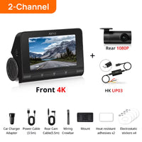 4K Dash Cam A810 HDR Built-In GPS ADAS 24H Parking 4G Compatible Car DVR  A810
