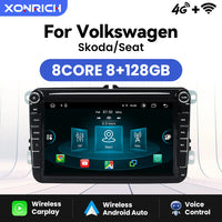 Wireless Carplay Android 14 Car Radio for Volkswagen VW Passat B6 B7 CC Tiguan Touran GOLF POLO Car Multimedia GPS Autoradio