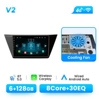 Wireless Carplay Android 14 Car Radio Player for VW Volkswagen Touran 2016 - 2018 8 Core Multimedia GPS Navi DSP 4G Wifi IPS