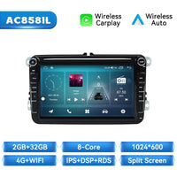 Wireless Carplay Android 14 Car Radio for Volkswagen VW Passat B6 B7 CC Tiguan Touran GOLF POLO Car Multimedia GPS Autoradio