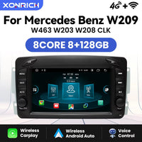 Wireless Carplay Car Mutimedia Player for Mercedes/Benz/W209/W168/M/Ml/W208/W463/Viano/W639/Vito/Vaneo Android 14 4G Wifi