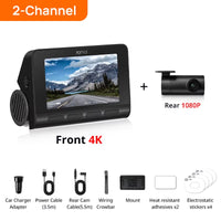 4K Dash Cam A810 HDR Built-In GPS ADAS 24H Parking 4G Compatible Car DVR  A810