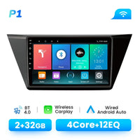 Wireless Carplay Android 14 Car Radio Player for VW Volkswagen Touran 2016 - 2018 8 Core Multimedia GPS Navi DSP 4G Wifi IPS