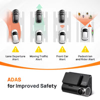 4K Dash Cam A810 HDR Built-In GPS ADAS 24H Parking 4G Compatible Car DVR  A810