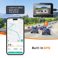 4K Dash Cam A810 HDR Built-In GPS ADAS 24H Parking 4G Compatible Car DVR  A810