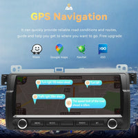 Wireless Carplay Android 14 Car Radio Player for BMW E46 M3 318/320/325/330/335 Rover 75 Coupe 2Din Navigation Audio GPS