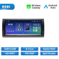 Wireless Carplay Android 14 Car Multimedia Player for BMW E39 E53 M5 1995-2003 6+128GB 10.25 Inch Screen GPS Navigation