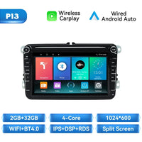 Wireless Carplay Android 14 Car Radio for Volkswagen VW Passat B6 B7 CC Tiguan Touran GOLF POLO Car Multimedia GPS Autoradio