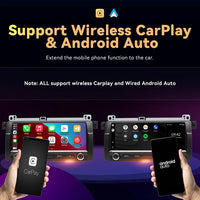 Wireless Carplay Android 14 Car Radio Player for BMW E46 M3 318/320/325/330/335 Rover 75 Coupe 2Din Navigation Audio GPS
